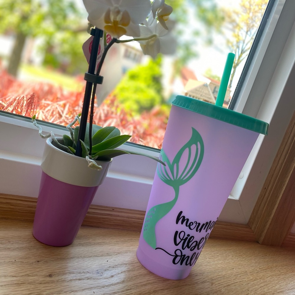 Changing color mermaid cup 🧜‍♀️